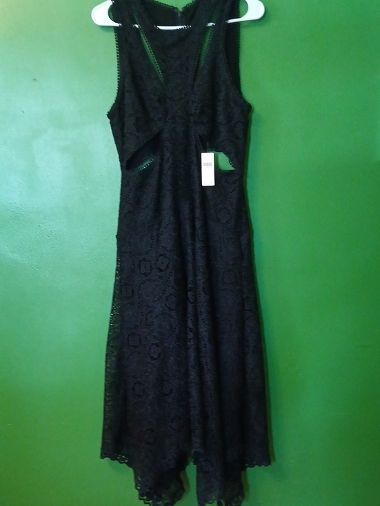 Anthropologie Dresses & Skirts - Anthropologie Black Lace Sleeveless Cutout Midi Dress NWT